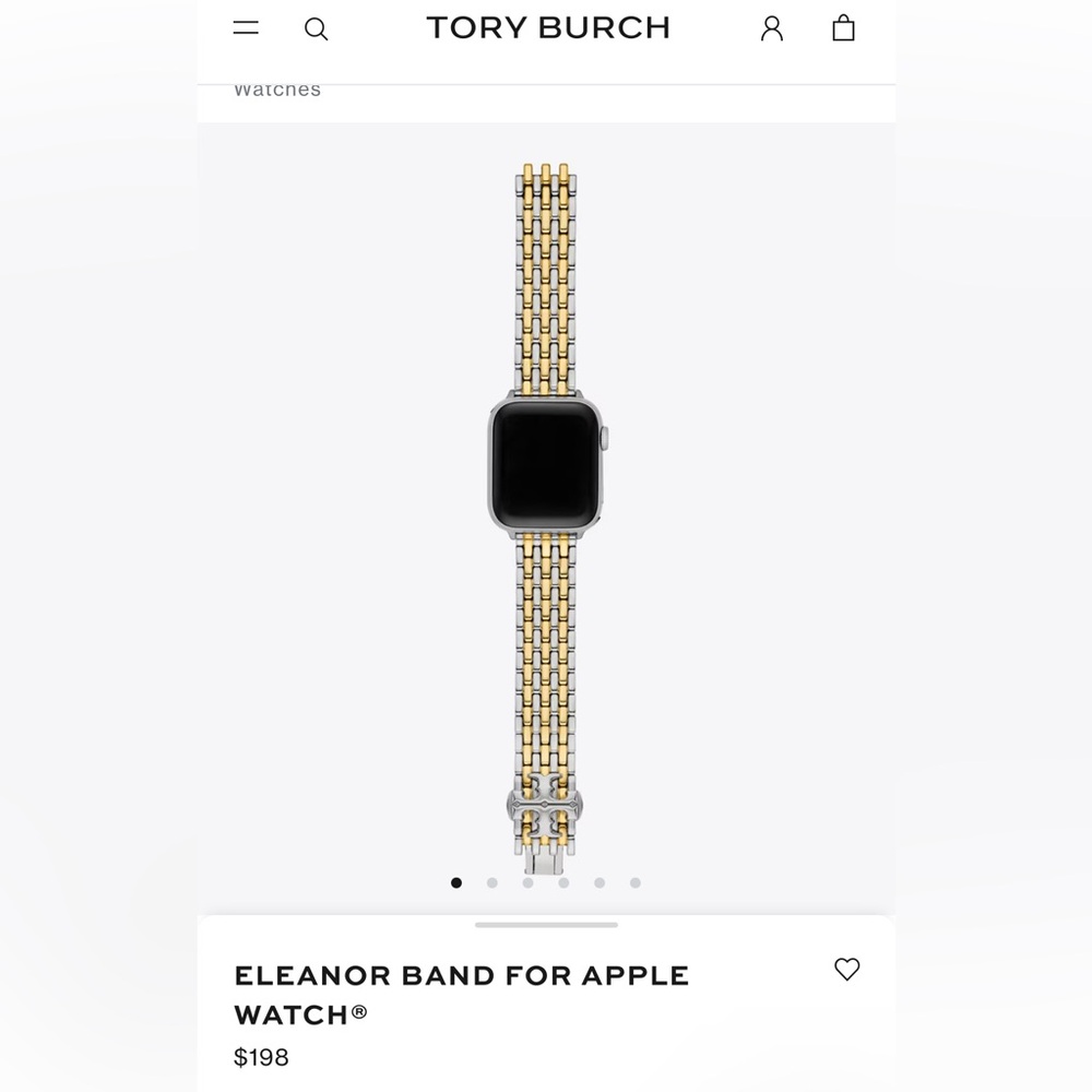 Tory Burch Gold Eleanor Band for Apple Watch